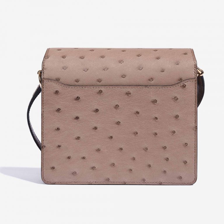 TÚI Hermès Roulis 18 Ostrich Gris Asphalte da đà điểu