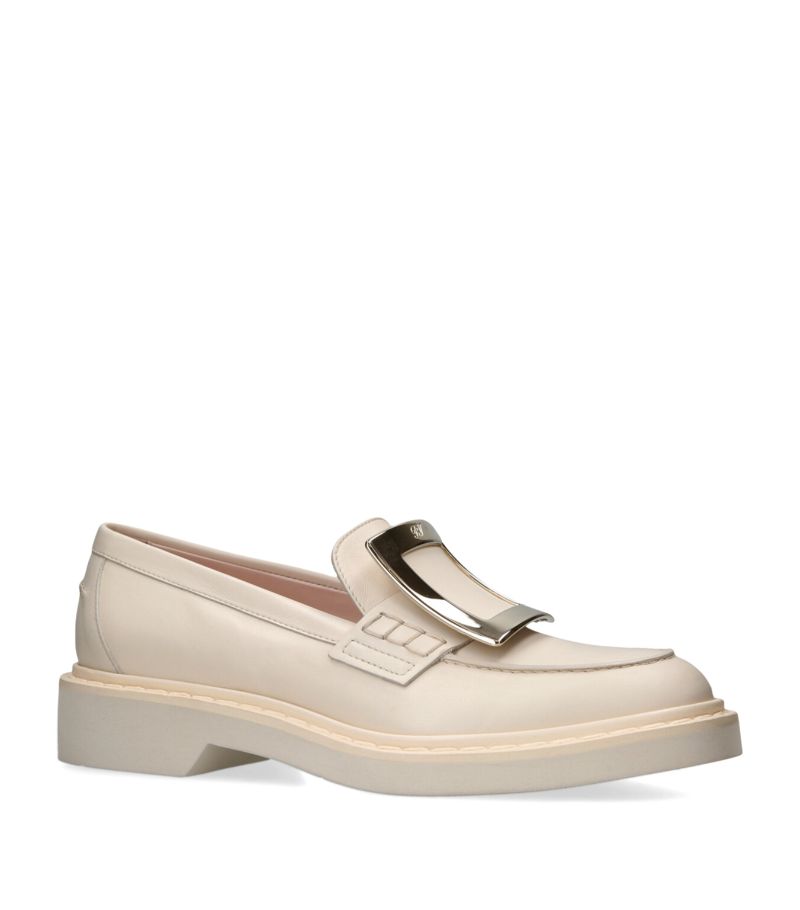 GIÀY ROGER VIVIER  Leather Viv’ Rangers Loafers