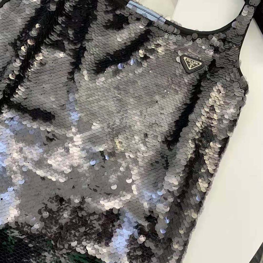 Váy Prada Sequin Embellished Cigaline Minidress
