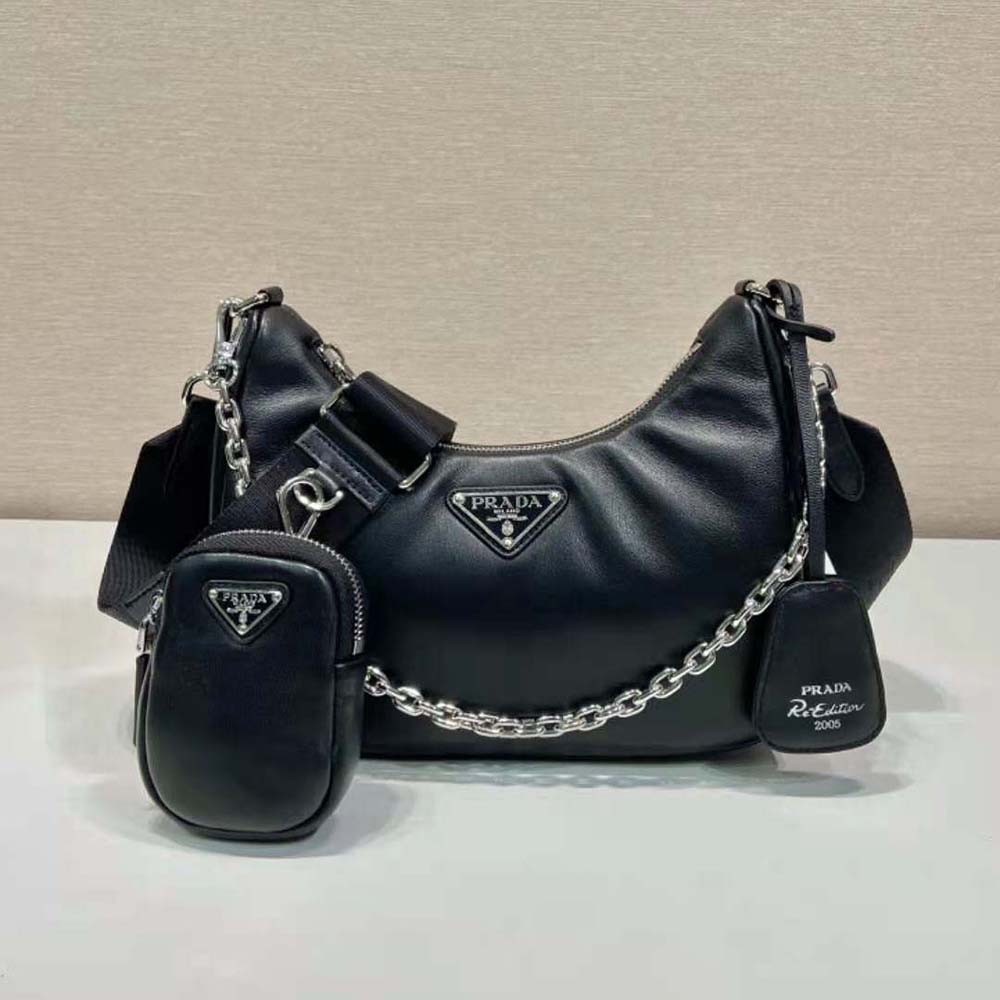 TÚI Prada Women Padded Nappa-Leather Prada Re-Edition 2005 Shoulder Bag-Black
