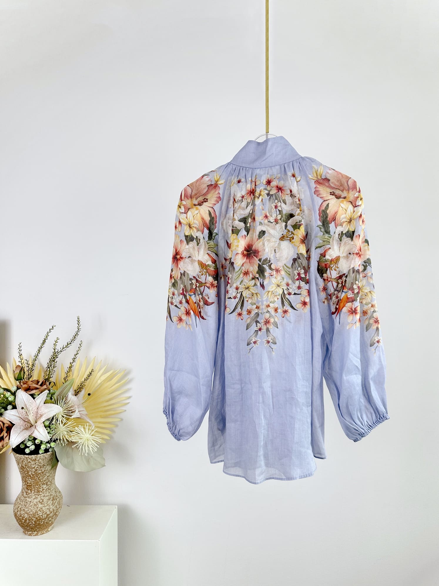 ÁO ZIMMERMANN Flower Vintage Dress High Classy