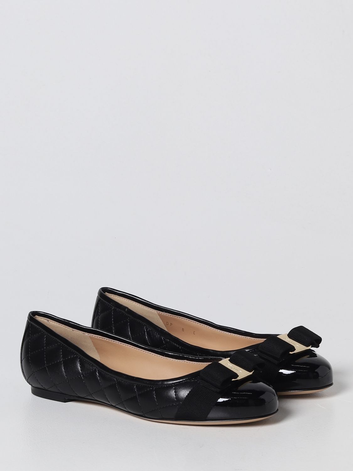 GIÀY SALVATORE FERRAGAMO Black ballet flats shoes