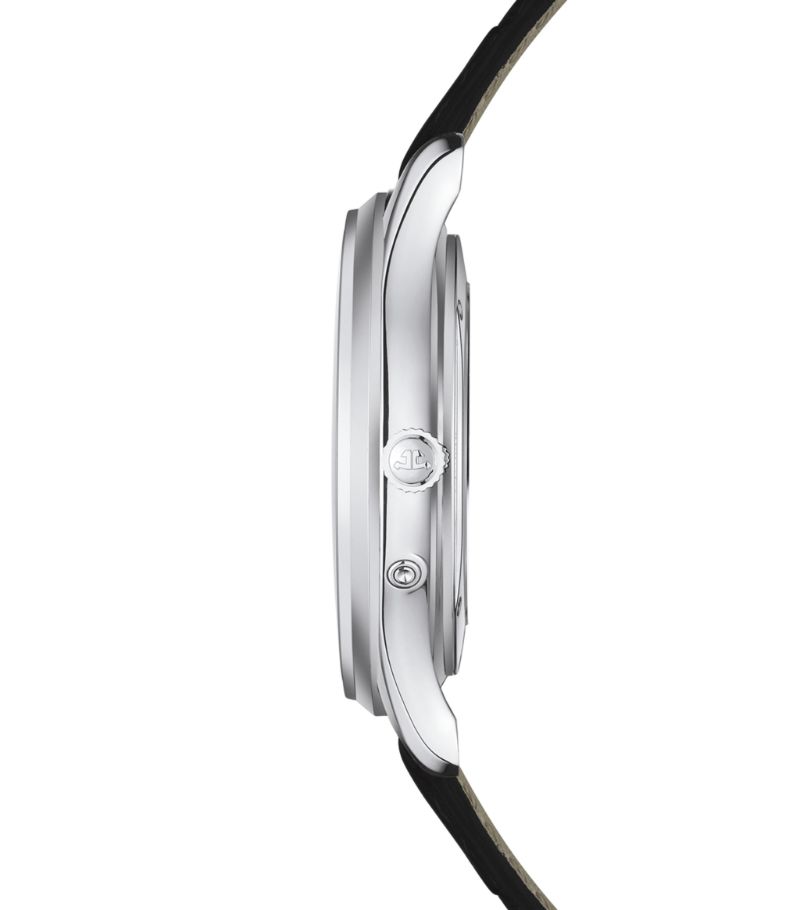 Đồng hồ Jaeger-LeCoultre Stainless Steel Master Ultra-Thin Moon mặt số màu đen