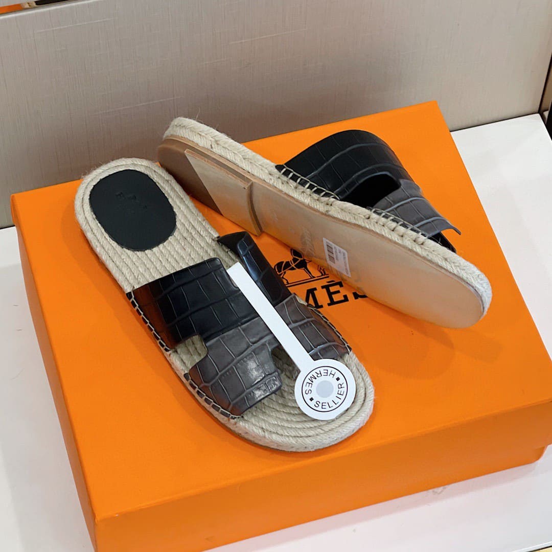 DÉP HERMES IZMIR ESPADRILLES H SANDAL AAA