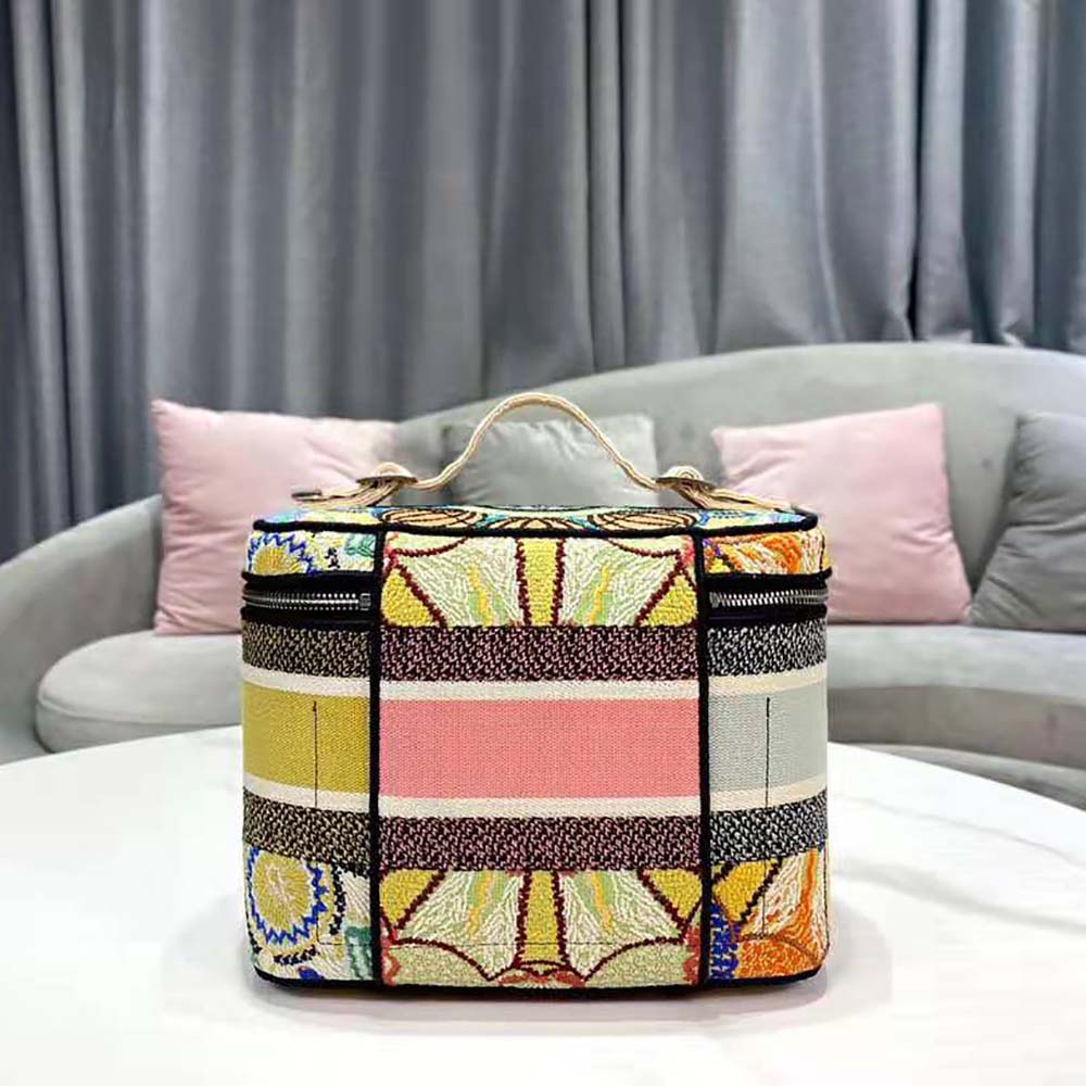 TÚI Dior Women DiorTravel Vanity Case Multicolor Dior in Lights Embroidery
