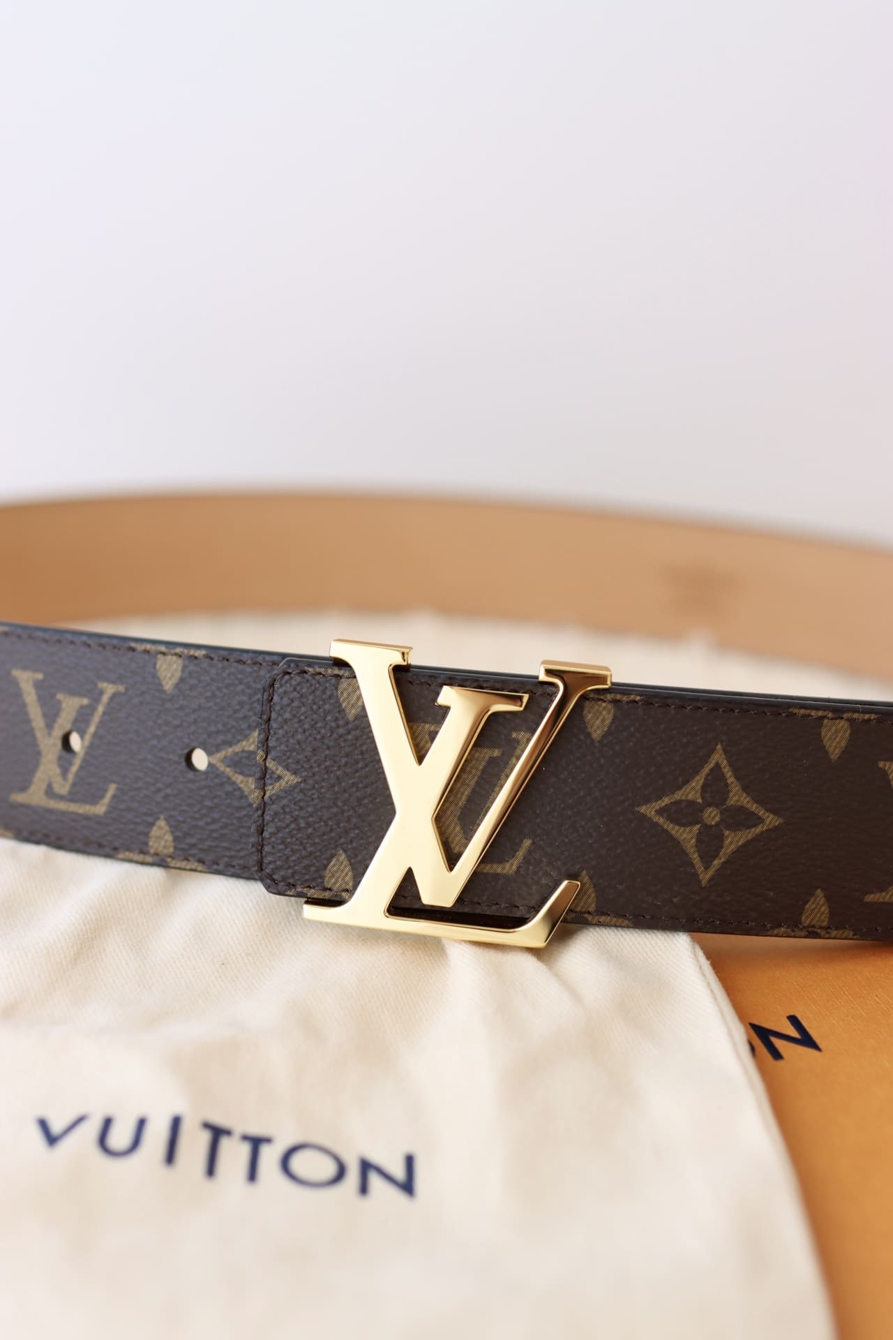 DÂY LƯNG LOUIS VUITTON LV BROWN MONOGRAM Khóa vàng