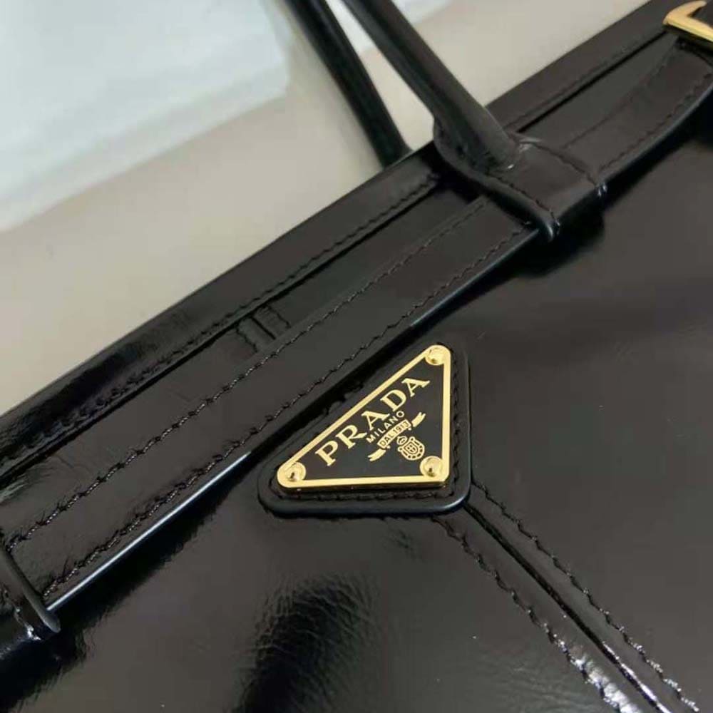 TÚI Prada Women Large Leather Handbag-Black