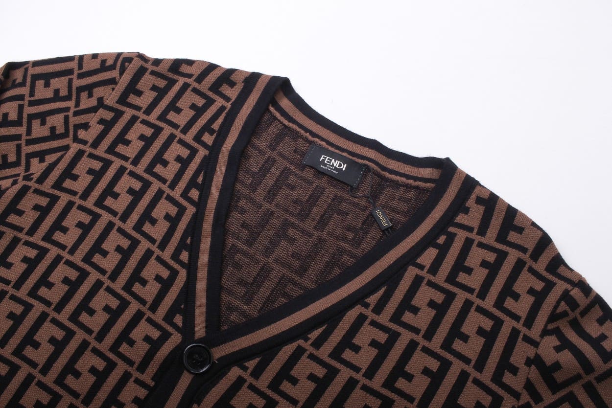 ÁO FENDI Cashmere Brown Sweater