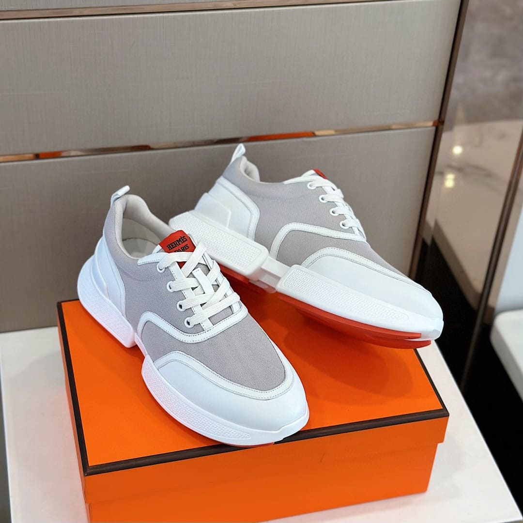 GIÀY HERMES H BOUNCING SNEAKER LOW SPORTS GREY