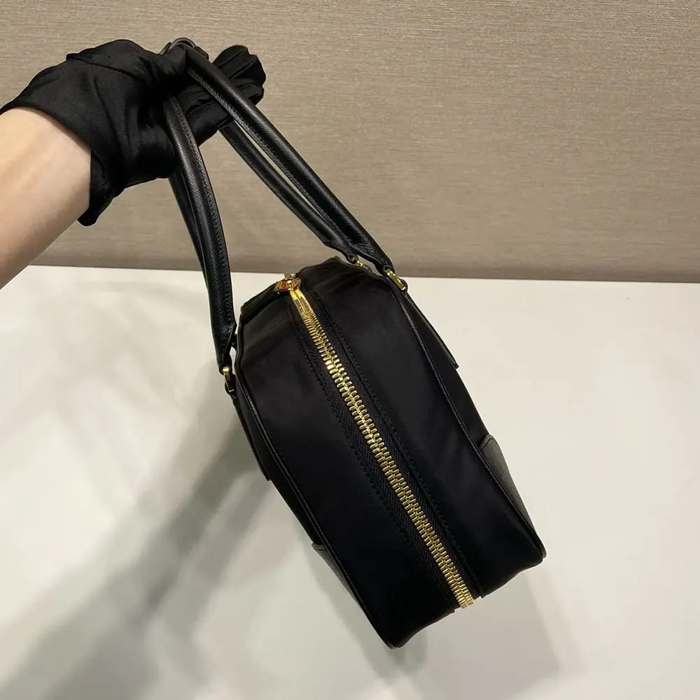 TÚI PRADA Women Re-Edition 1978 Medium Re-Nylon and Saffiano Leather Two-handle Bag-Black