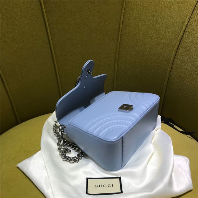 TÚI Gucci GG marmont mini top handle bag blue Top Quality