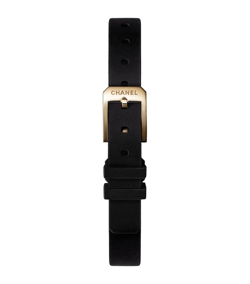 Đồng hồ CHANEL  Yellow Gold Première Ribbon 15.2mm mặt số màu đen