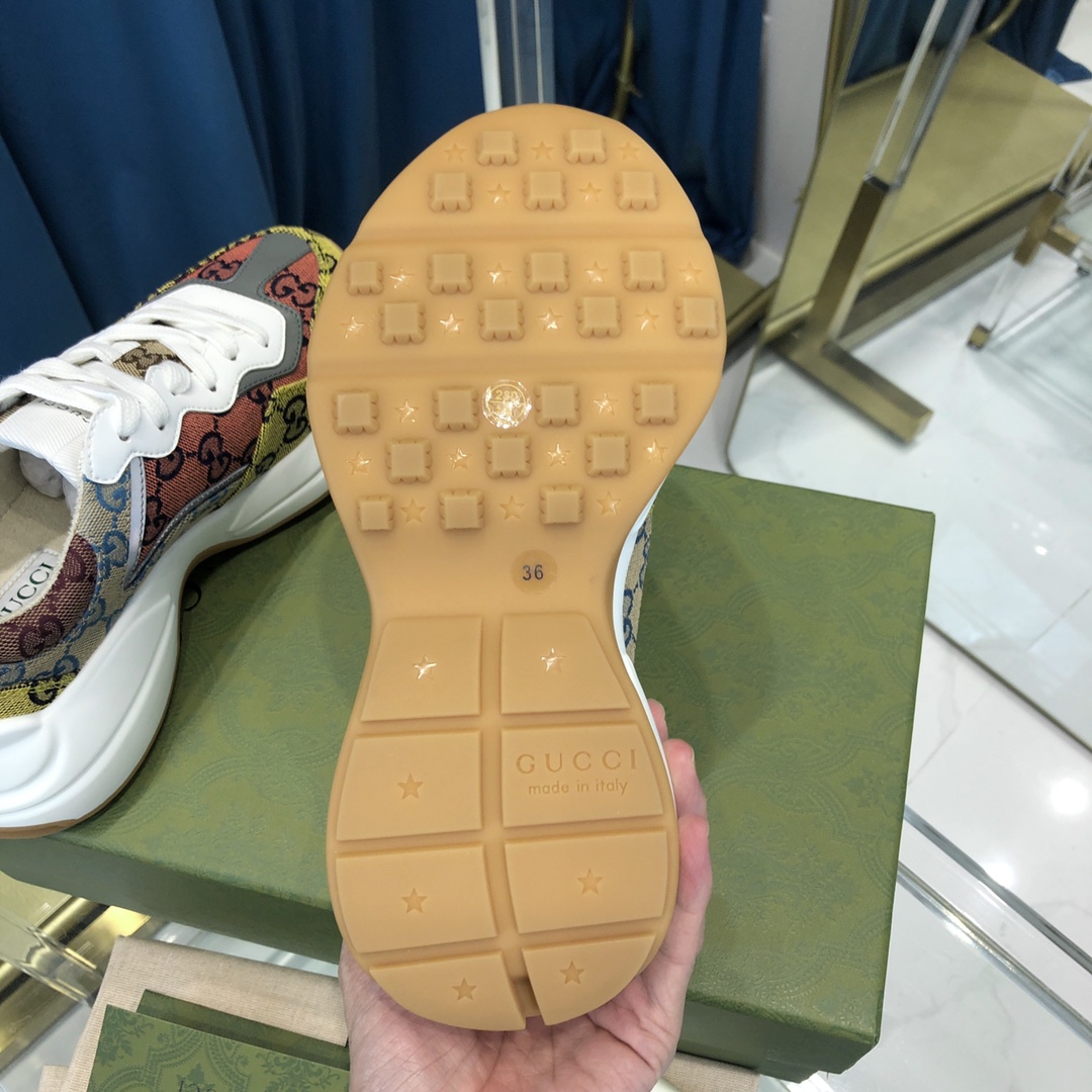 GIÀY GUCCI RHYTON GG ITALIA SNEAKERS SHOES UNISEX