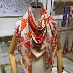 KHĂN Hermes Women L’ombrelle Magique Shawl 140
