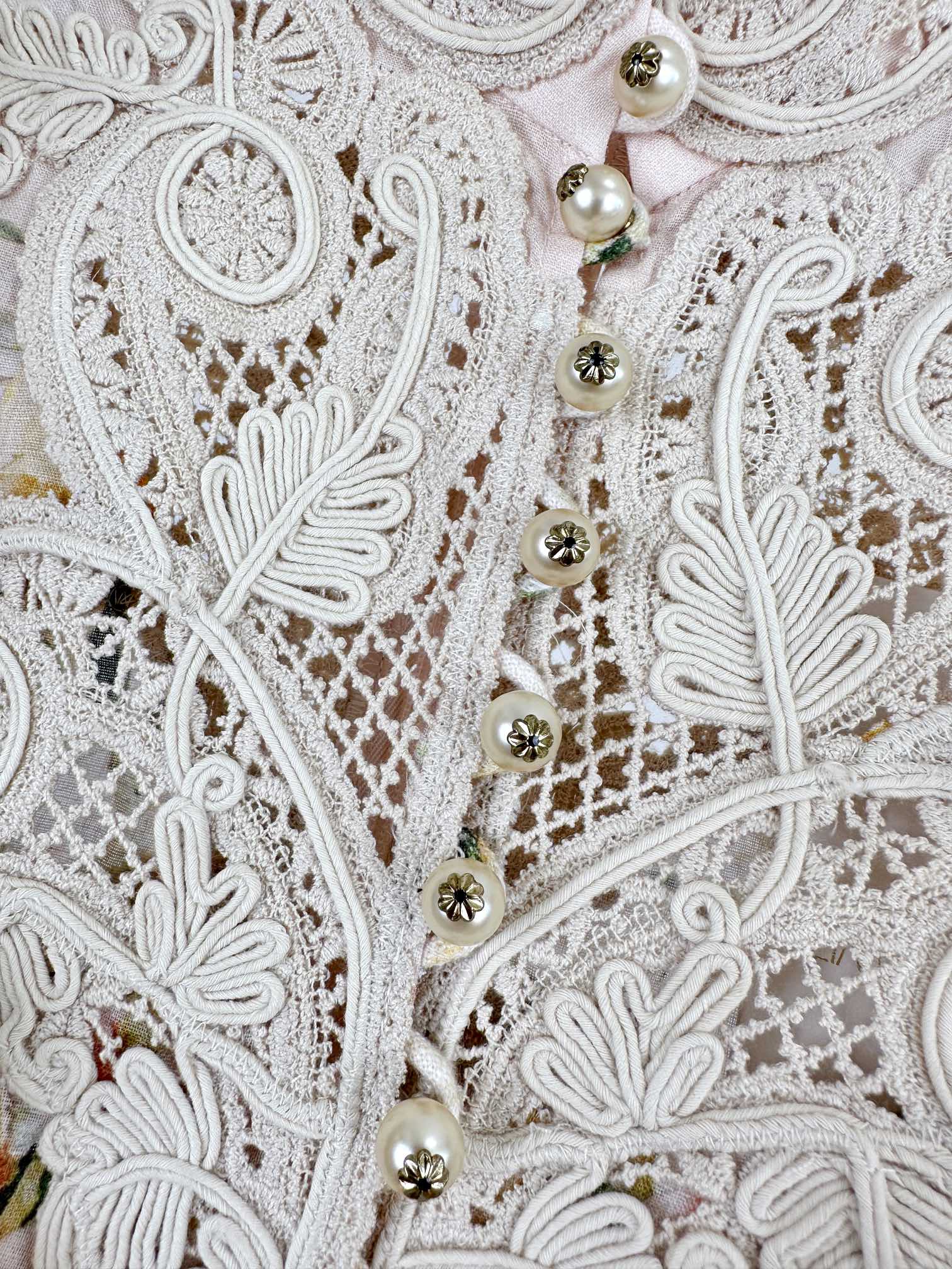 VÁY ZIMMERMANN Lace Fabric Flower Vintage Dress