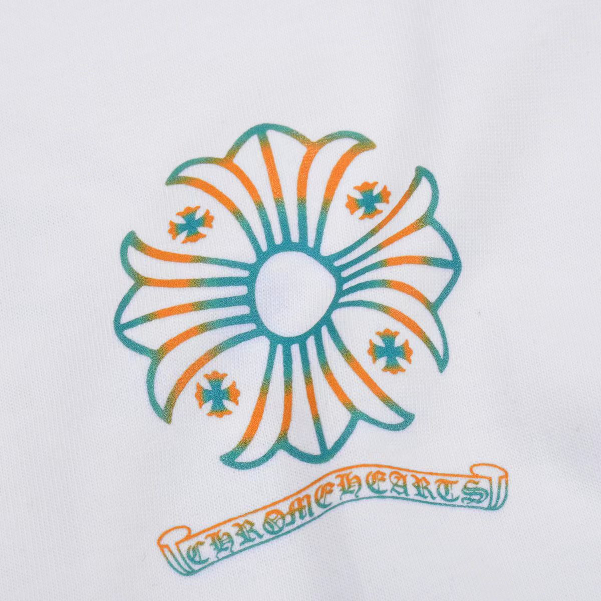 ÁO CHROME HEART print cotton jersey T-shirt