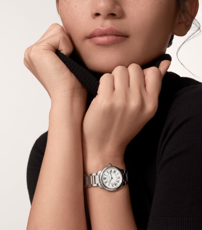 Đồng hồ CARTIER Ronde Must de Cartier 29mm mặt số màu trắng