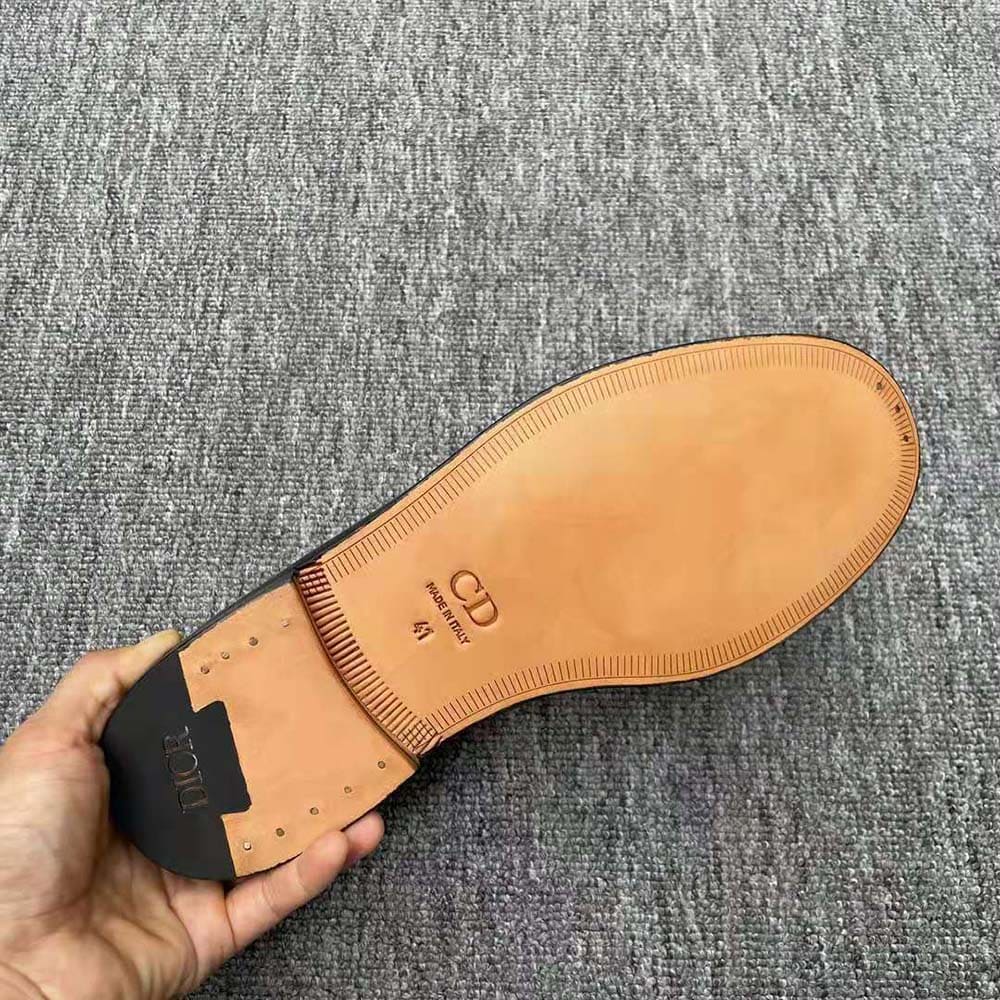 GIÀY DIOR Granville Loafer Black Polished Calfskin