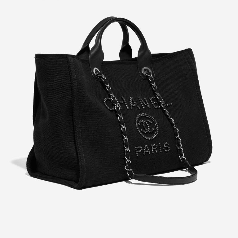 TÚI Chanel Deauville Medium Canvas Black