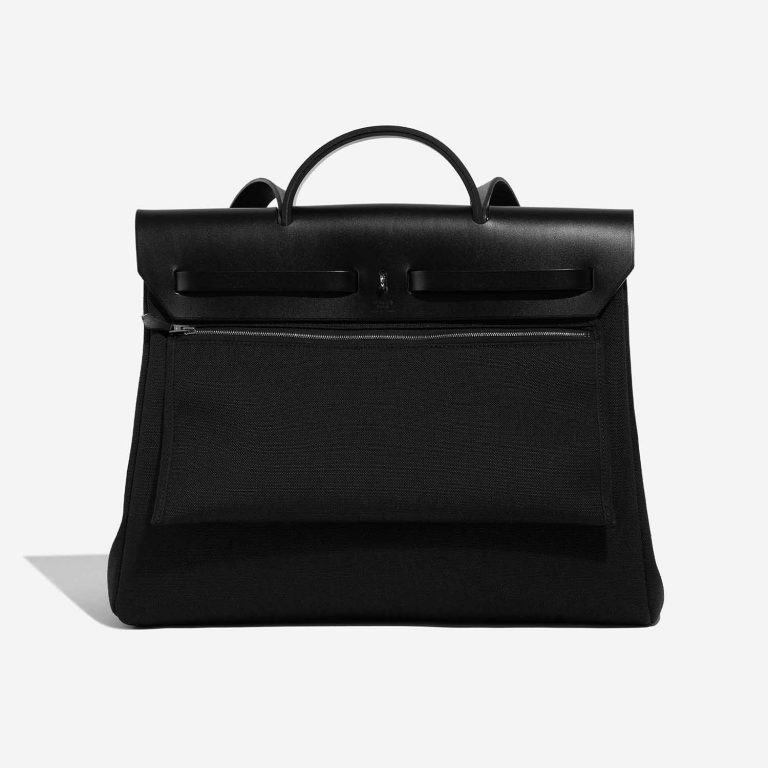 TÚI Hermès Herbag 39 Vache Hunter Toile Militaire Black