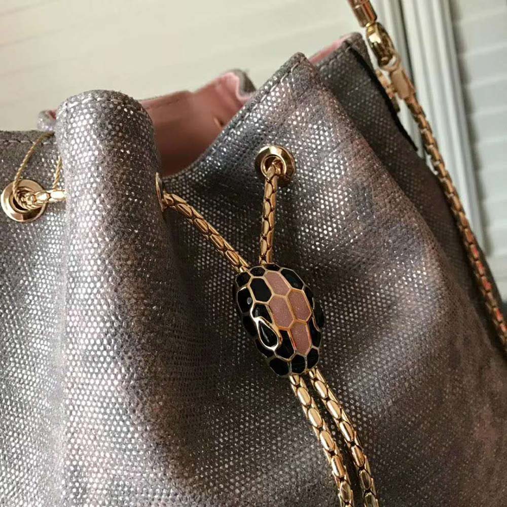 TÚI Bvlgari Women Serpenti Forever Bucket-Silver