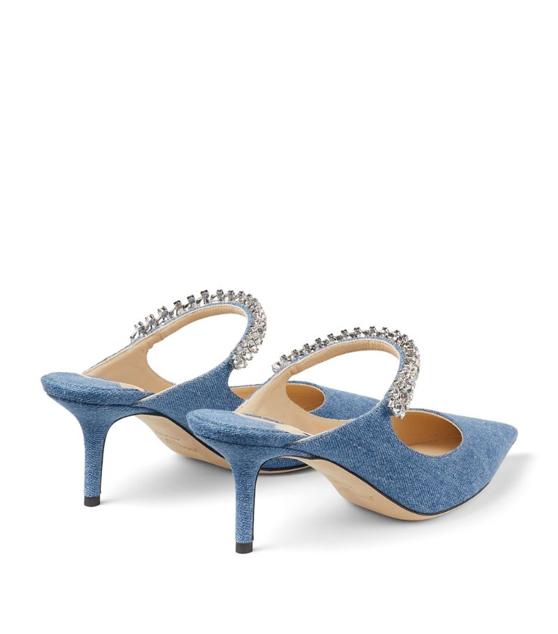 GIÀY JIMMY CHOO  Bing 65 Mules denim