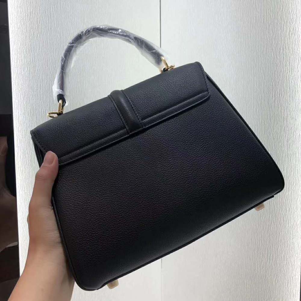 TÚI Celine Women Small 16 Bag in Grained Calfskin-Black