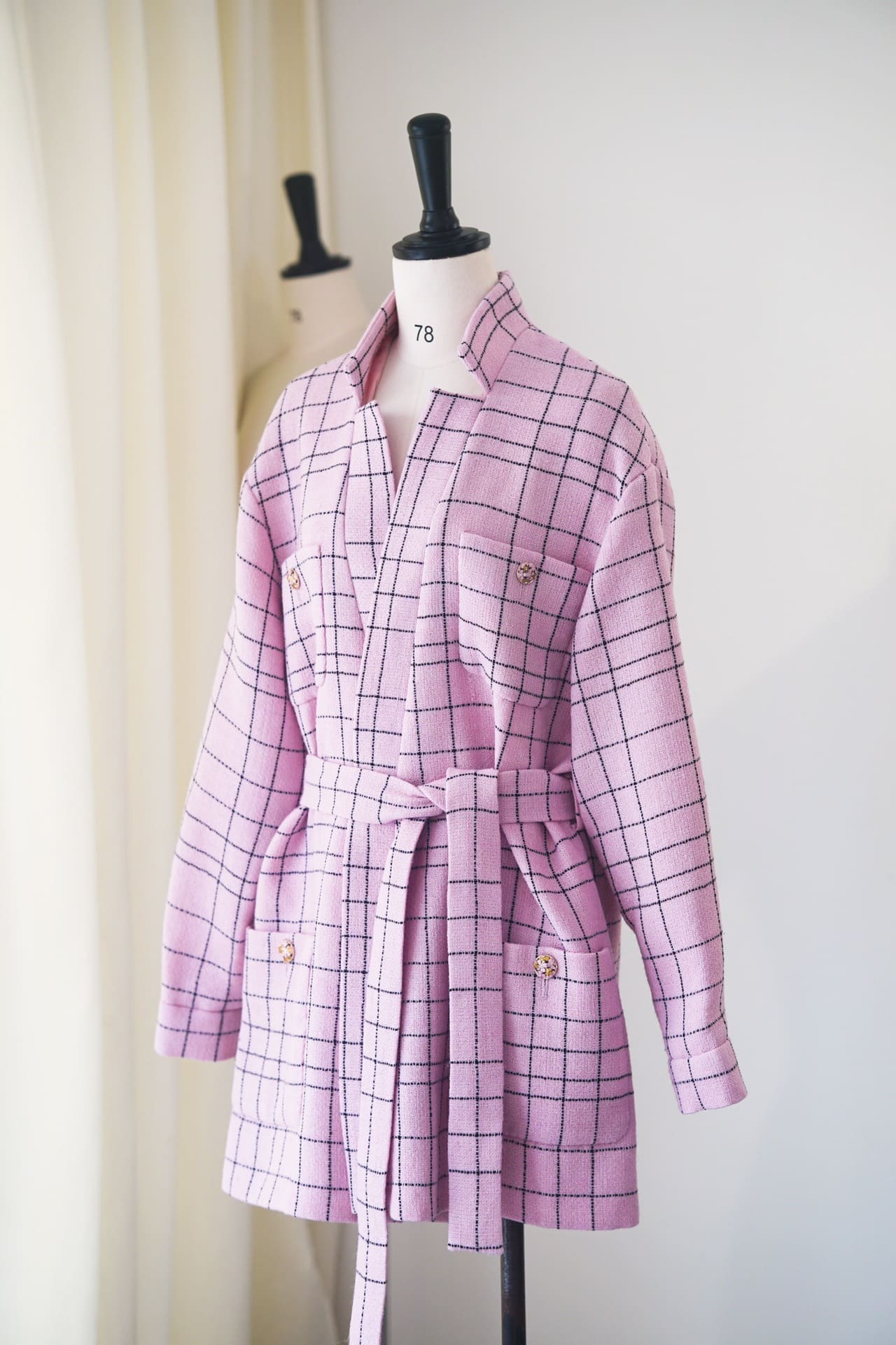 BỘ ĐỒ CHANEL CAMELLIA MÀU HỒNG NHẠT LIGHT PINK MID DRESS High Classy