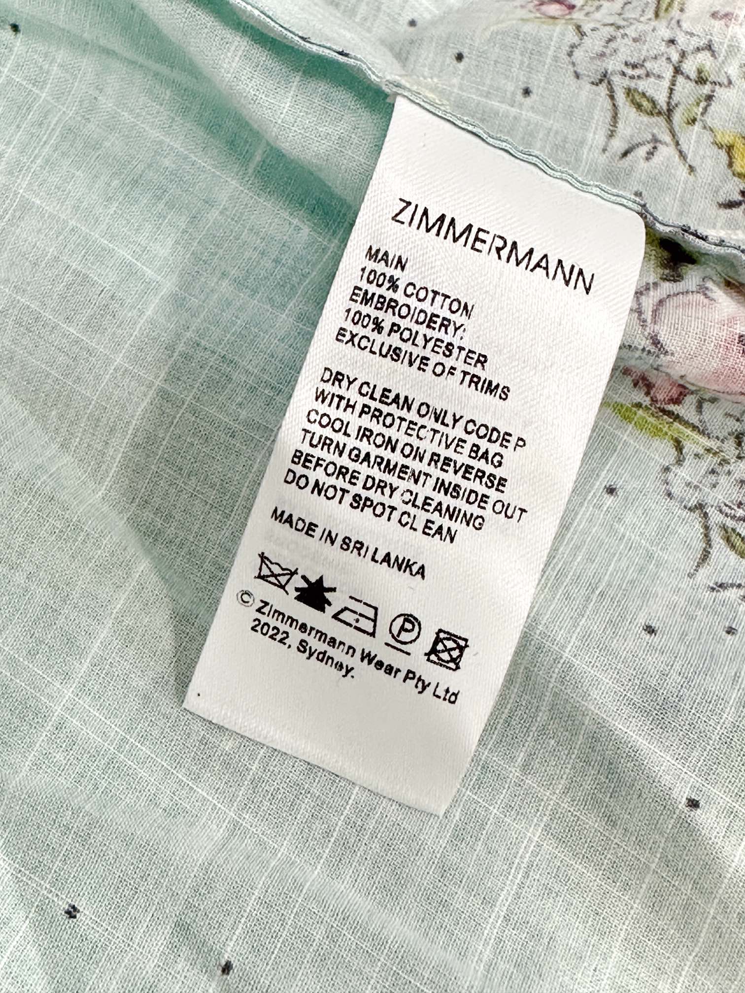 VÁY ZIMMERMANN Flower Long Vintage Dress