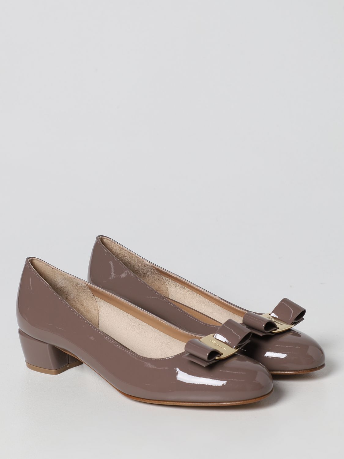 GIÀY SALVATORE FERRAGAMO Grey high heel shoes