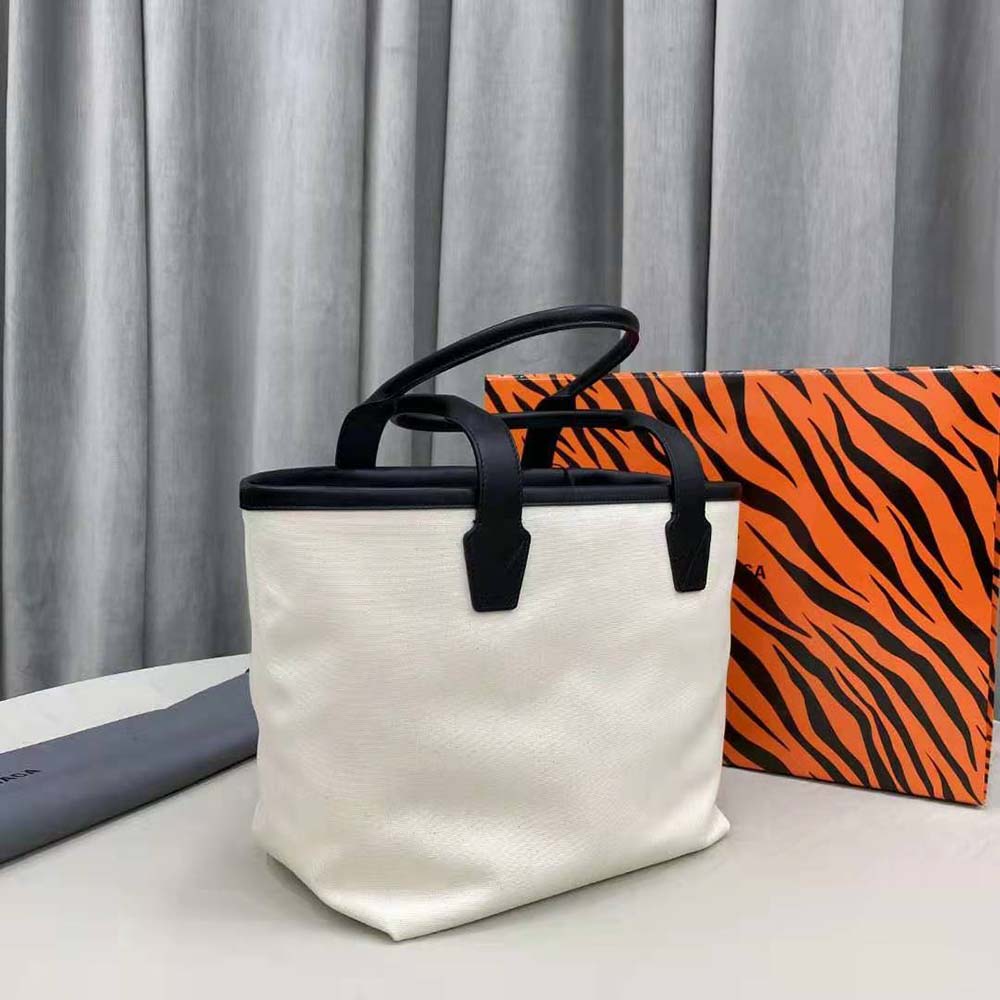 TÚI Balenciaga Women Cities Paris Jumbo Small Tote Bag in Beige