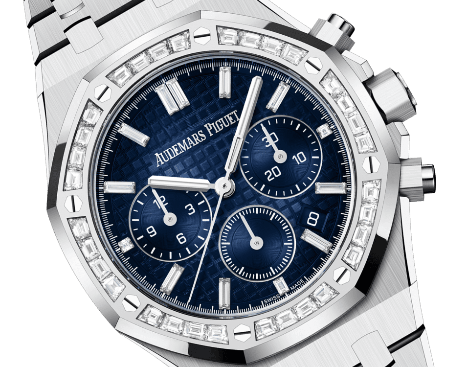 Đồng hồ Ademars Piguet Royal Oak Selfwinding Chronograph mặt số màu xanh navy