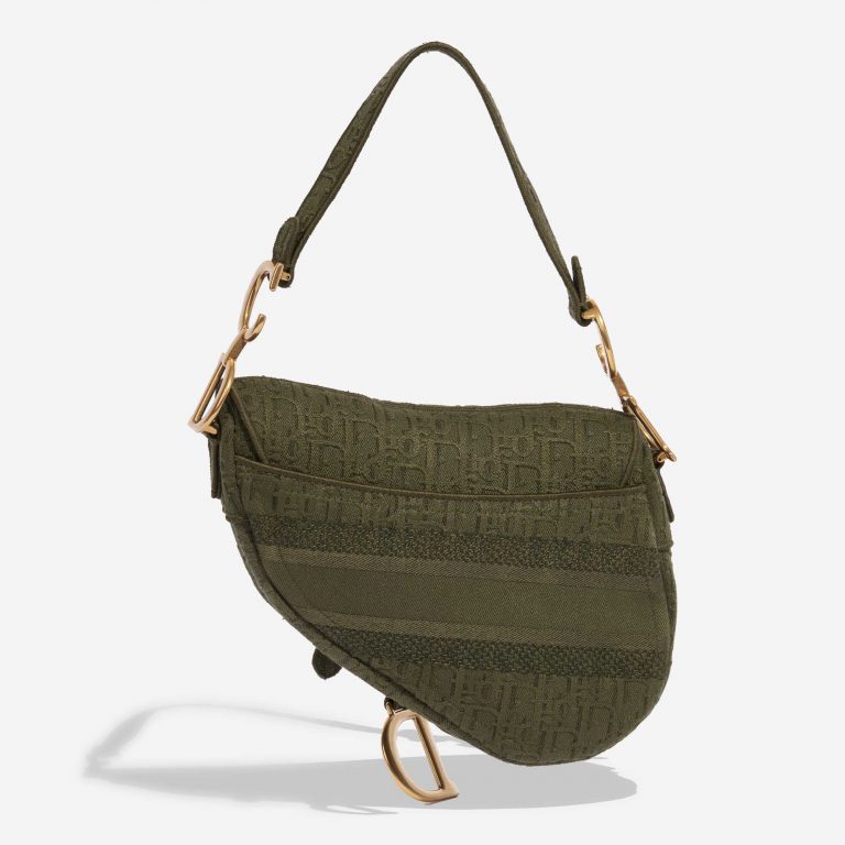 TÚI Dior Saddle Medium Canvas Green