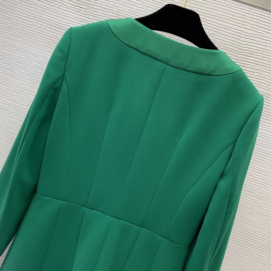 VÁY DOLCE & GABBANA Green Party Long Dress High Classy