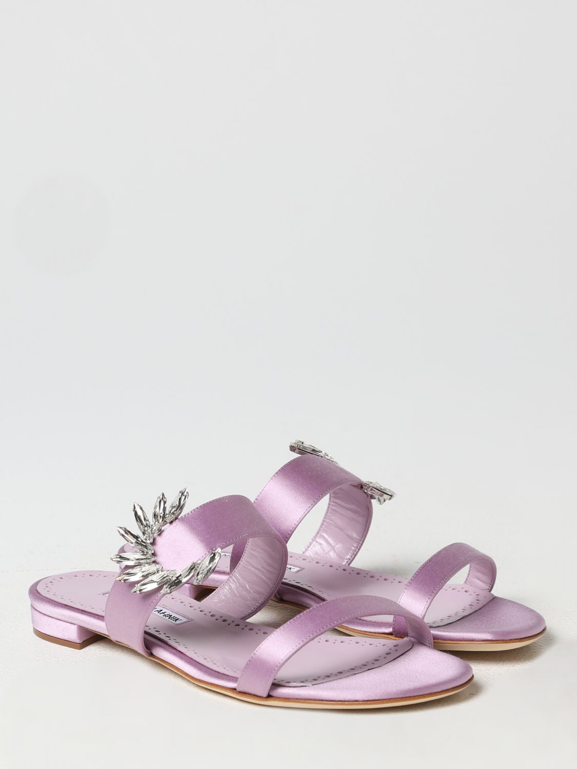 GIÀY MANOLO BLAHNIK Violet flat sandals shoes