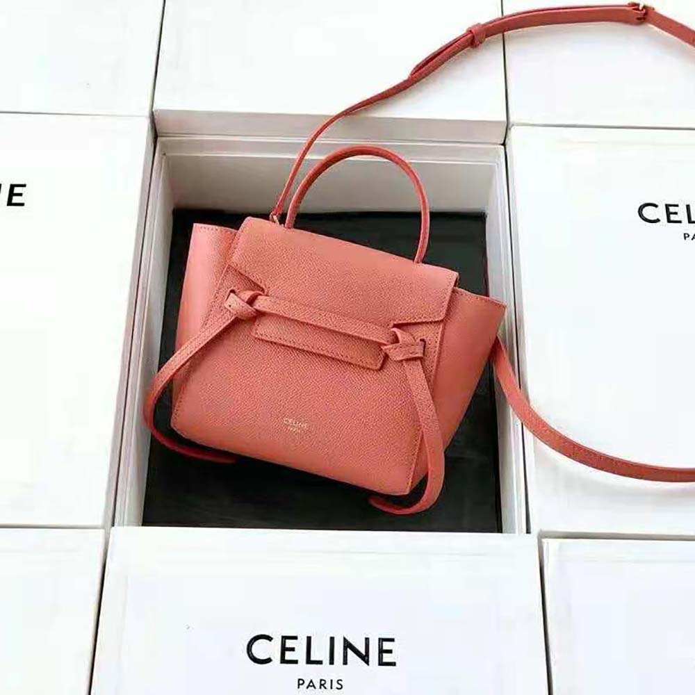 TÚI Celine Pico Belt Bag in Grained Calfskin Lychee Túi Celine Pico Belt Bag In Grained Calfskin Lychee