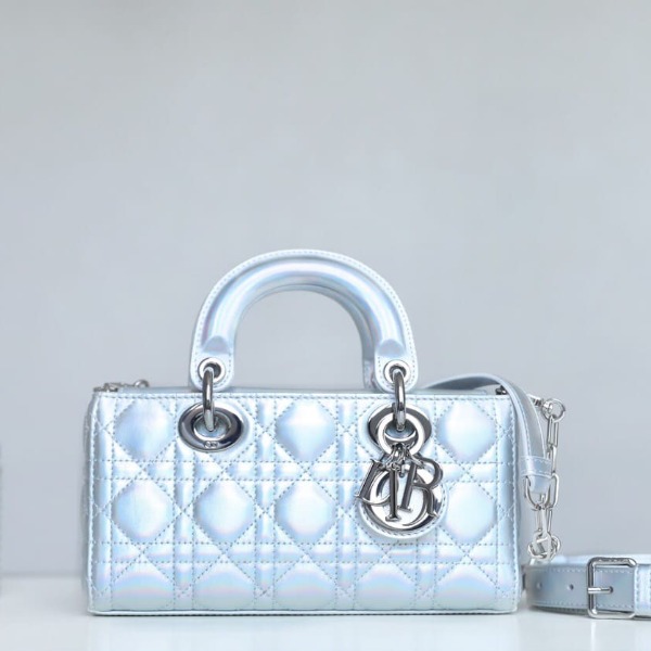 TÚI CHRISTIAN DIOR Medium Lady D-Joy Cannage Pearl ánh trai