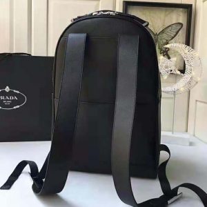 BALO Prada Saffiano Leather Backpack-Black