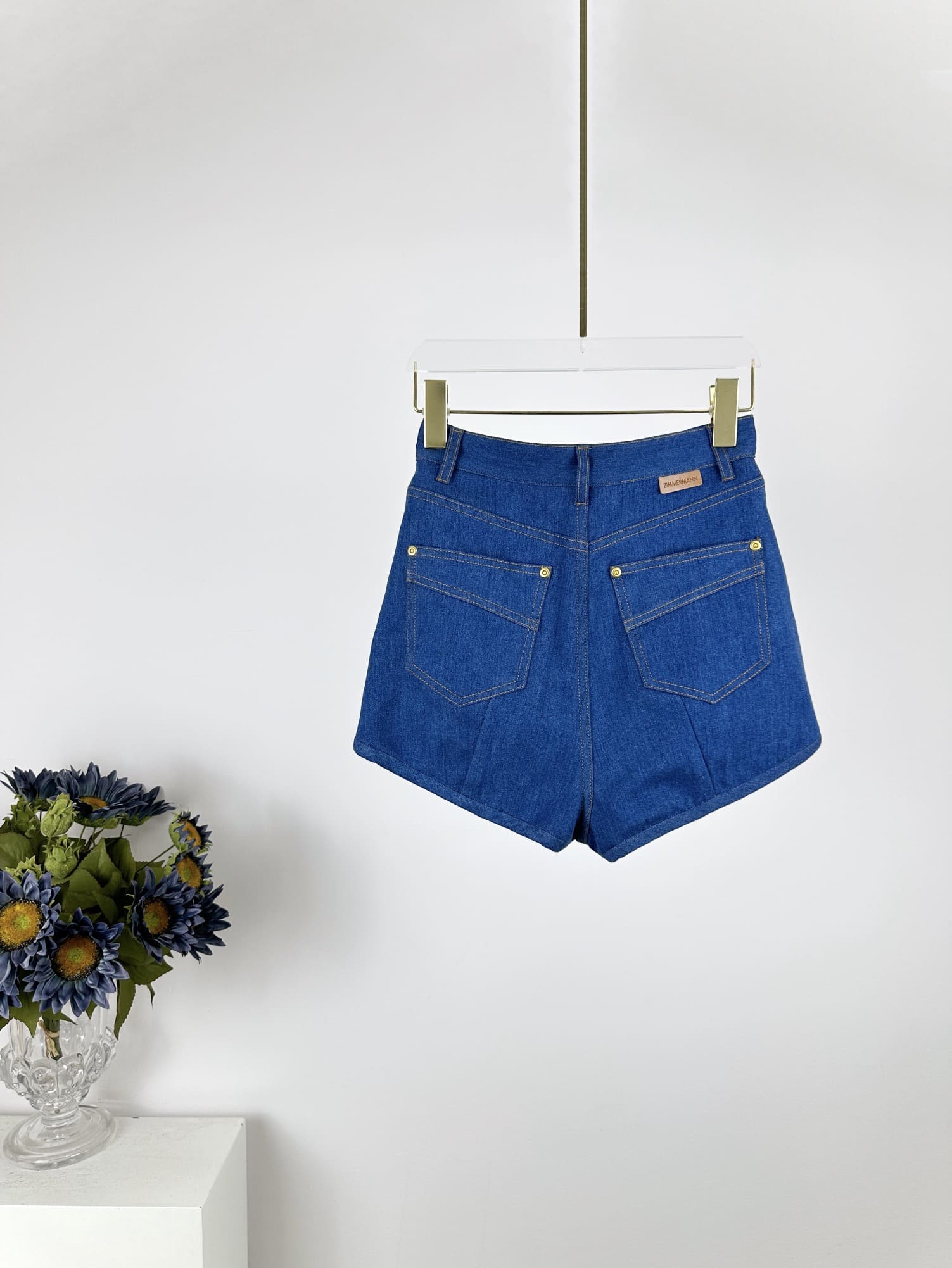 QUẦN ZIMMERMANN All Blue Denim Vintage High Classy