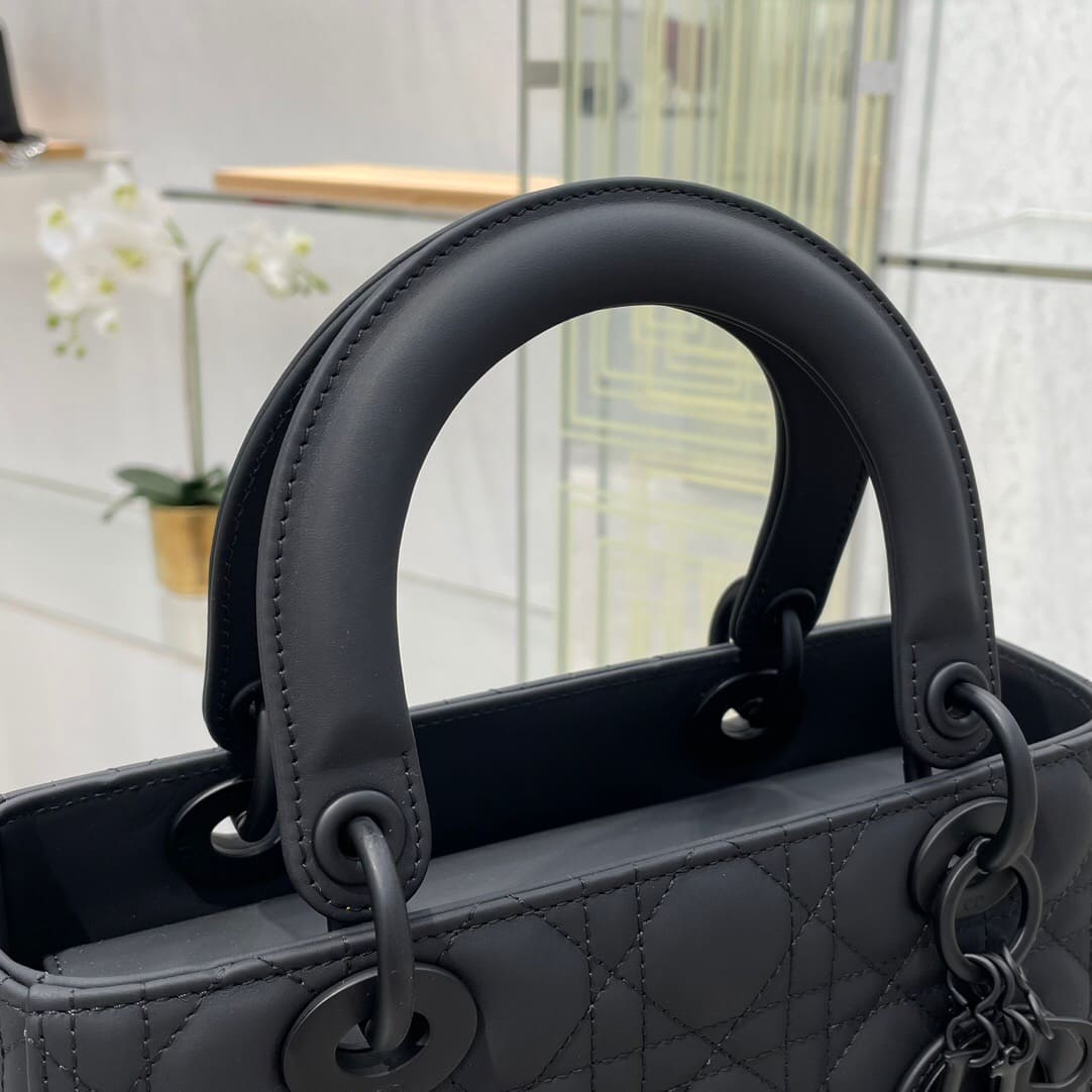 TÚI CHRISTIAN DIOR Lady Dior Bag Black Cannage Lambskin Top Quality