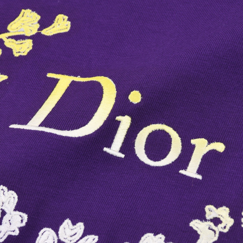 ÁO CHRISTIAN DIOR FLOWER T SHIRT PURPLE