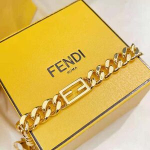 Lắc tay Fendi Women Baguette Gold-colored Bracelet