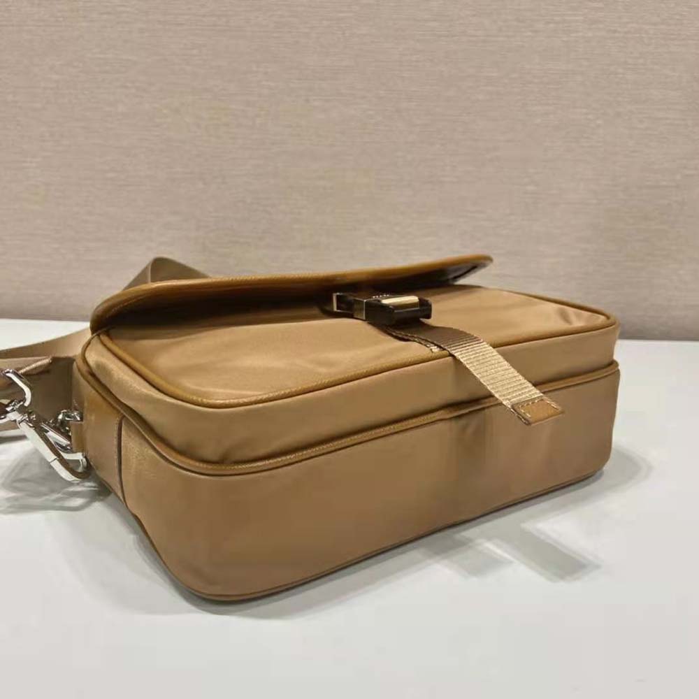 TÚI Prada Re-Nylon and Saffiano Leather Shoulder Bag