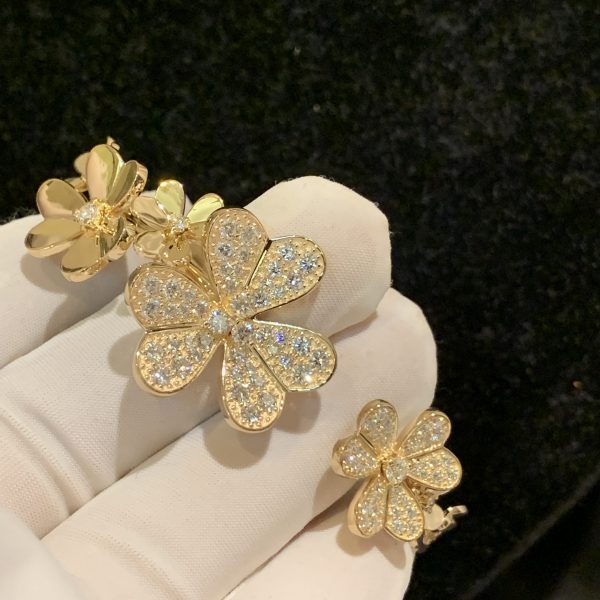 Vòng tay Van Cleef & Arpels Frivole 7 flowers vàng vàng 18K