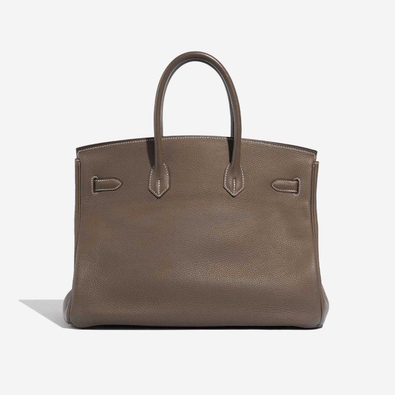 TÚI Hermès Birkin 35 Togo Etoupe Silver Buckle khóa trắng