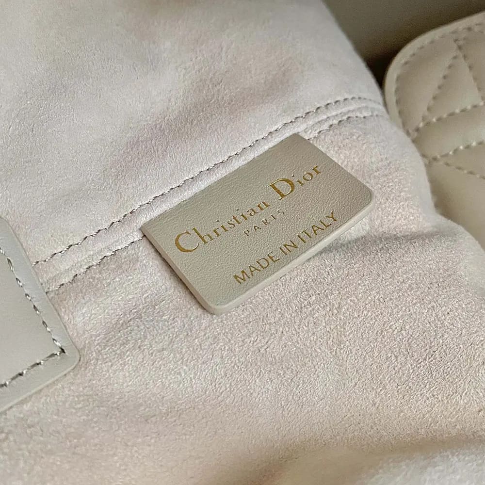 TÚI Dior Toujours Powder Beige Macrocannage Calfskin cỡ trung