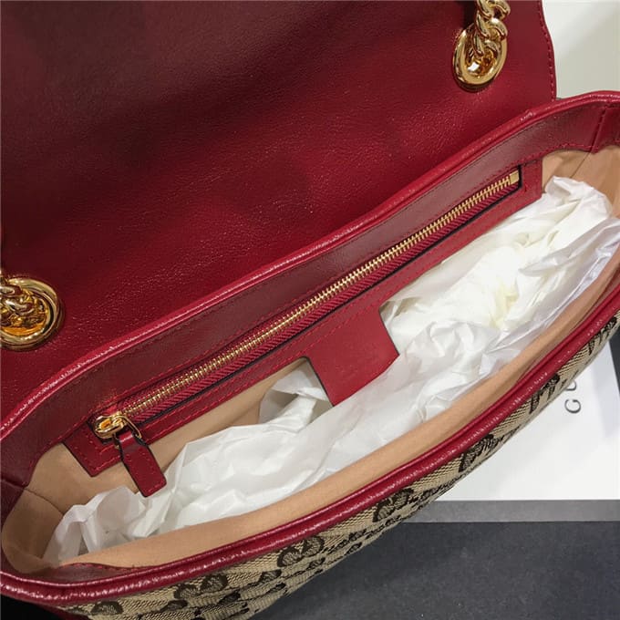 TÚI Gucci GG marmont small shoulder bag red Top Quality