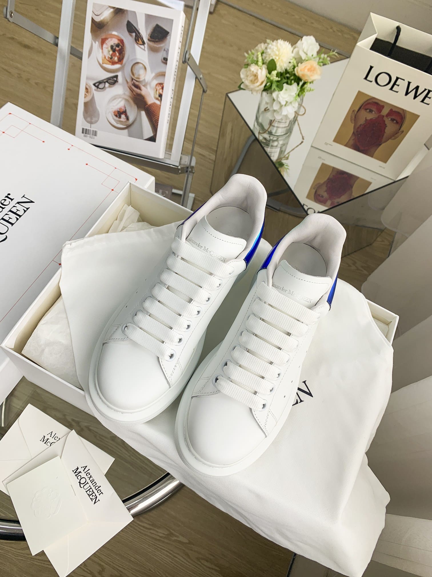 GIÀY ALEXANDER MCQUEEN SNEAKERS SHOES AAA UNISEX NAM VÀ NỮ DA BÊ HẢO HẠNG