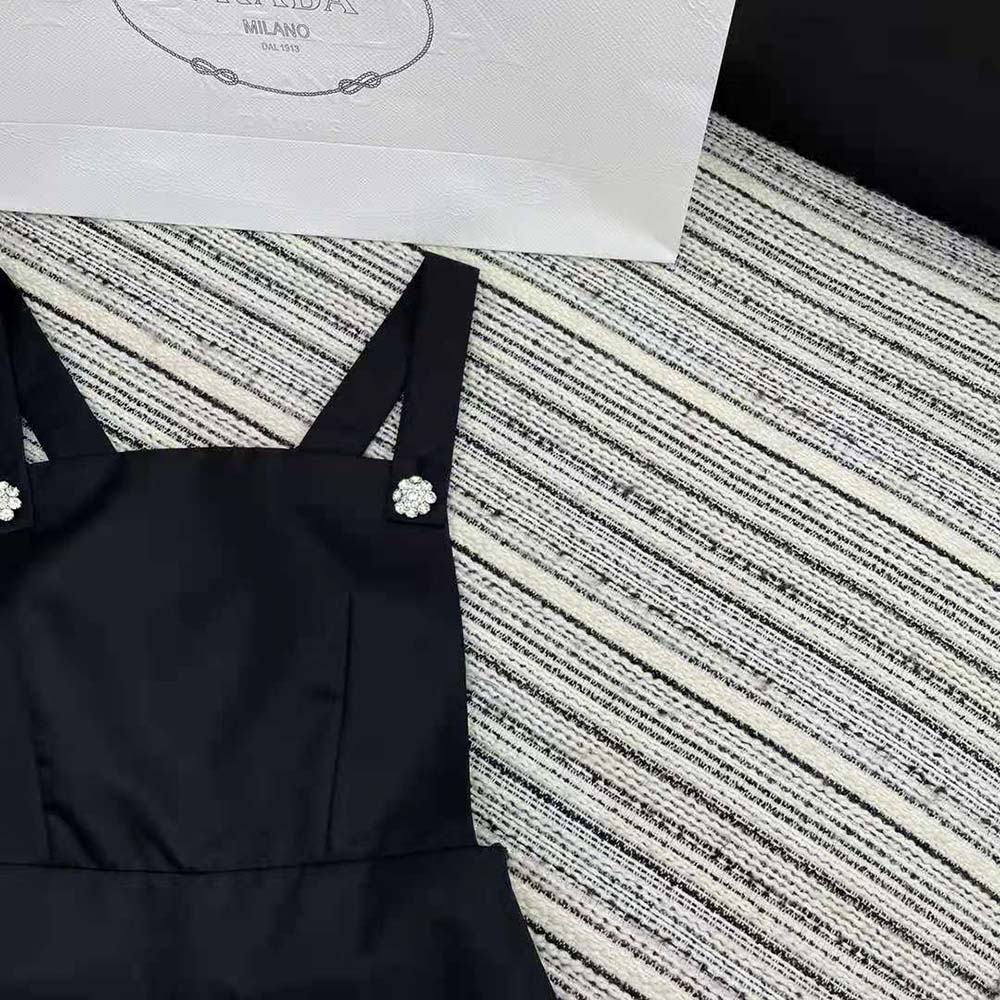 Váy Prada Women Re-Nylon Overall Dress-Black