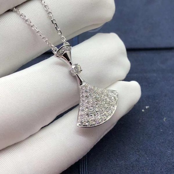 Vòng cổ BVLGARI Divas Dream White Gold Diamond vàng trắng 18K